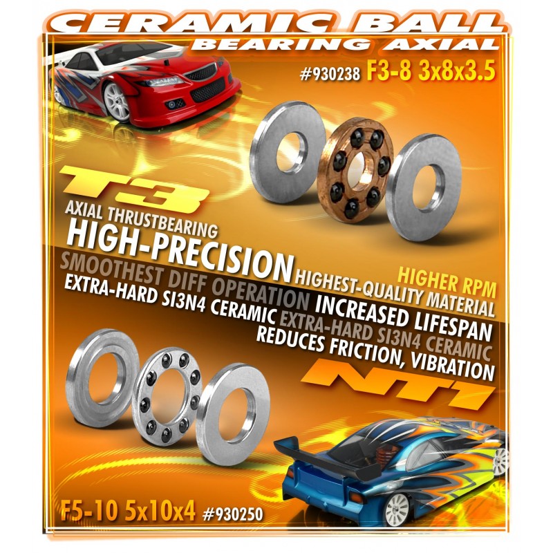 930250 Ceramic Ball-Bearing Axial F5-10 5X10X4