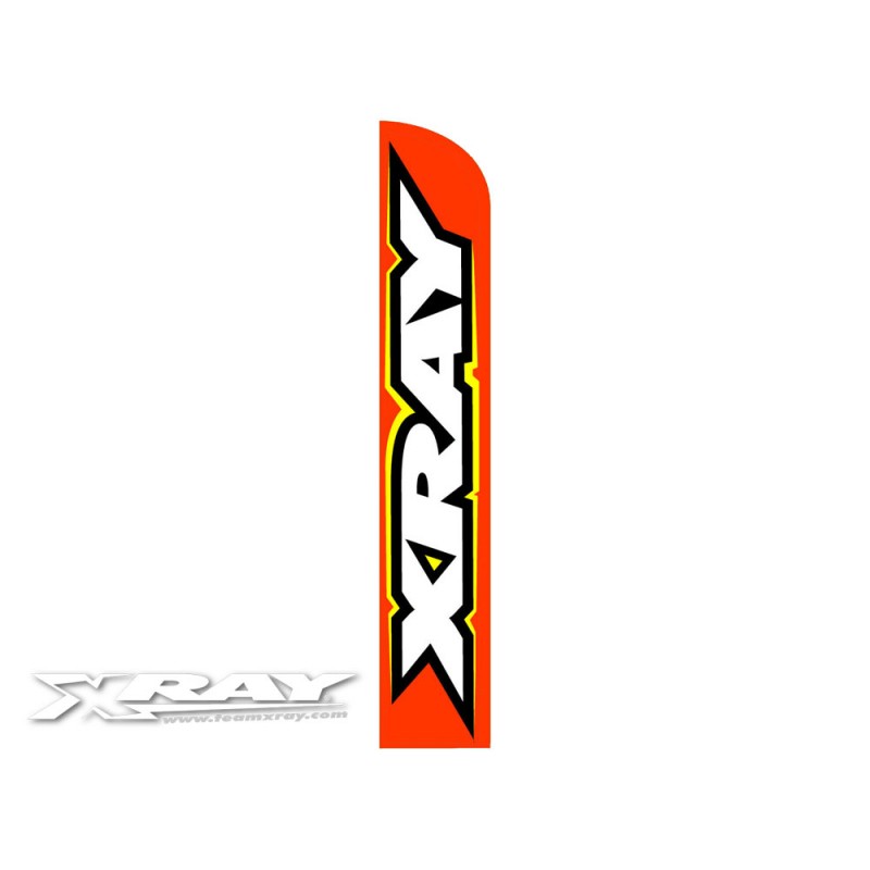 397402 Xray Large Flag Vertical 4M - Orange