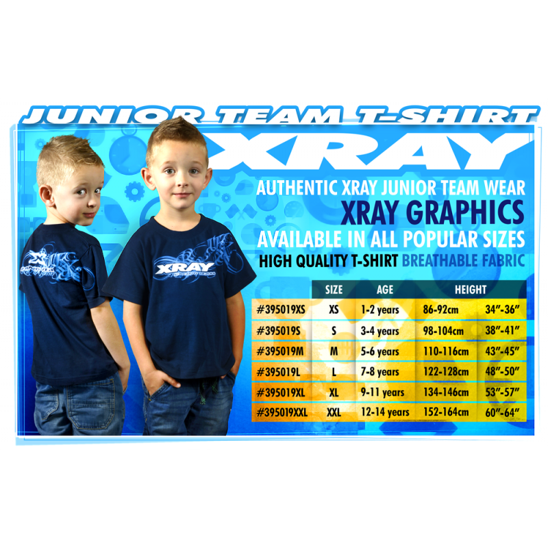 395019M Xray Junior Team T-Shirt (5/6 - 110-116Cm)