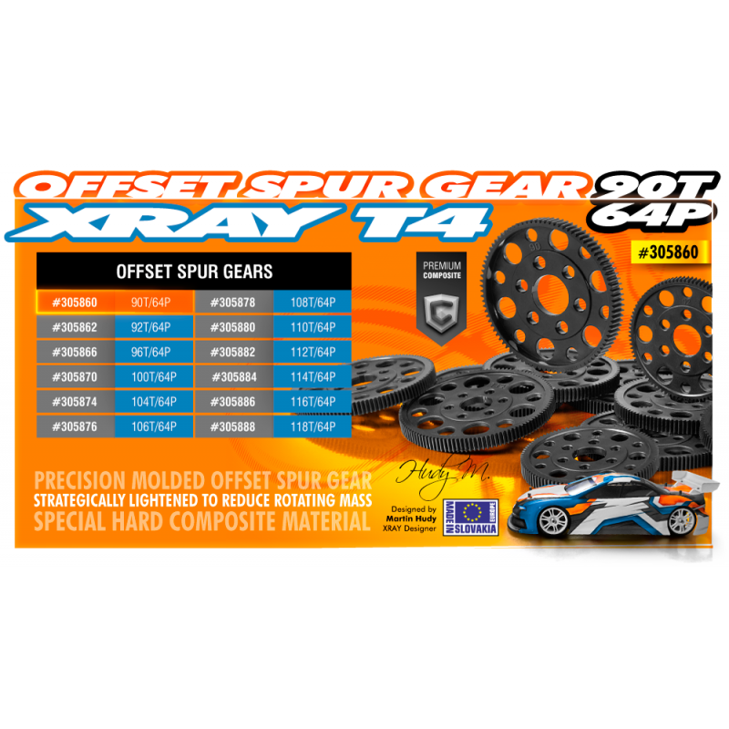 305860 Offset Spur Gear 90T / 64