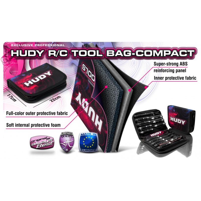 199011 Hudy Rc Tools Bag - Compact - Exclusive Edition - Custom Name