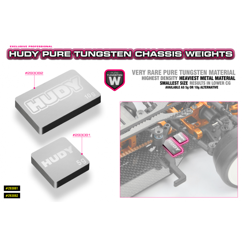 293081 Hudy Pure Tungsten Weight 5G