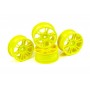 803009 Hudy 24 mm Wheels Starburst - Yellow (4)