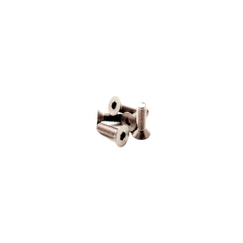 Titanium Hex Socket Flat Head Screw M3x12 (4)